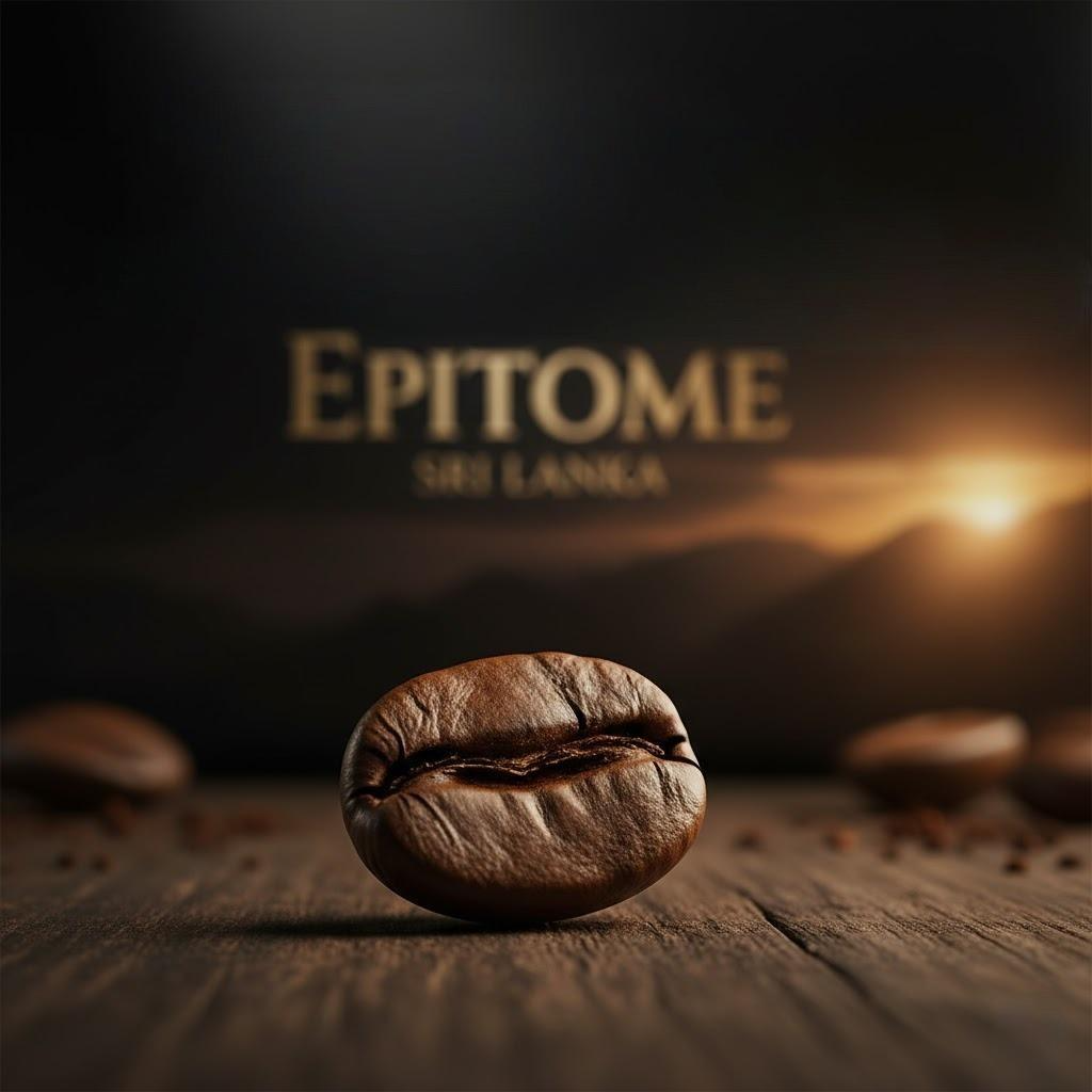 Roasted single-origin Sri Lankan Arabica bean, Ceylon specialty coffee from the highlands